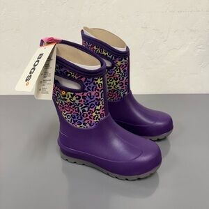 Bogs Kids Waterproof Winter Boots - Purple Size 3 NWT
